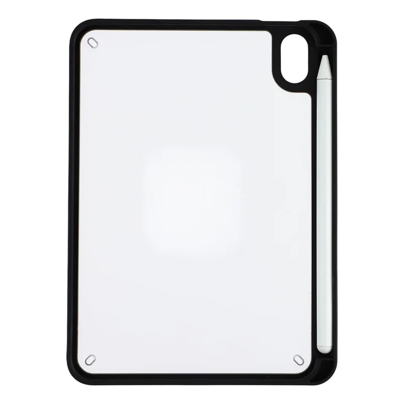 Tablet-Hülle für iPad mini (2024) / (2021) Sturzsicher Matt PC + TPU Schutzhülle mit Stifthalter – Matt Schwarz