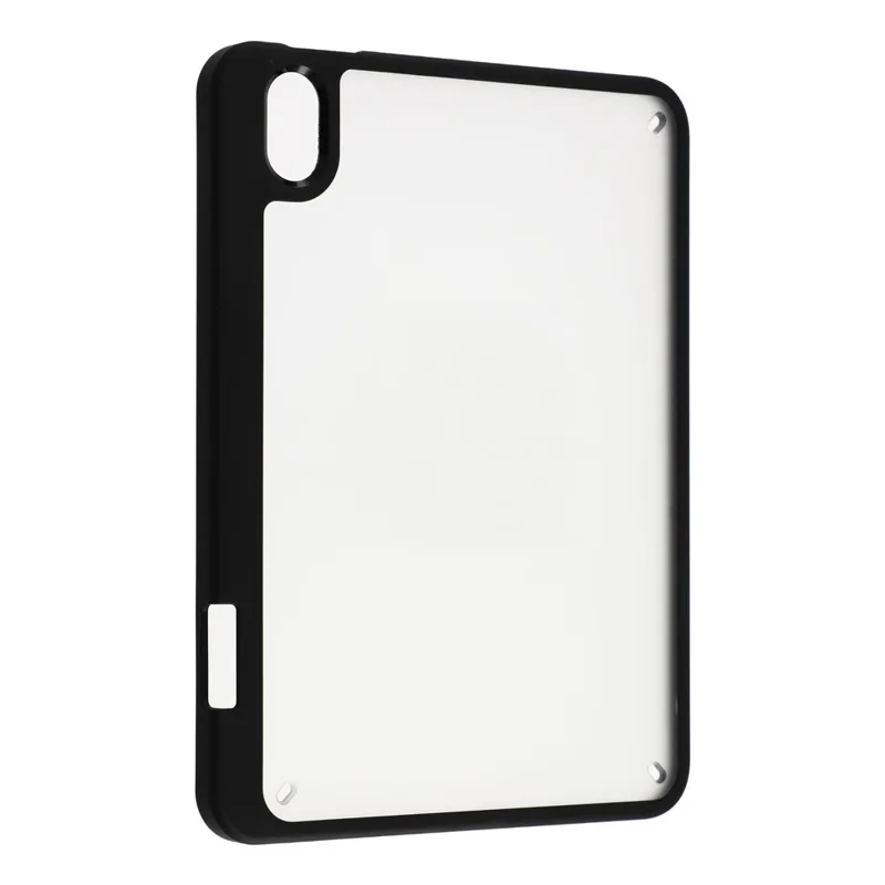 Tablet-Hülle für iPad mini (2024) / (2021) Sturzsicher Matt PC + TPU Schutzhülle mit Stifthalter – Matt Schwarz