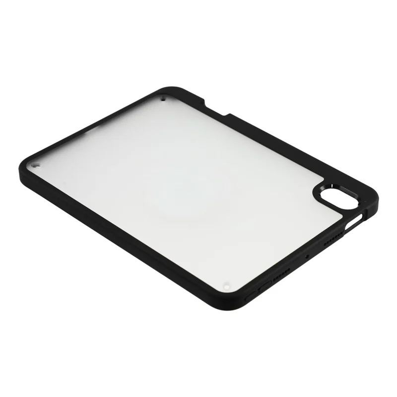 Tablet-Hülle für iPad mini (2024) / (2021) Sturzsicher Matt PC + TPU Schutzhülle mit Stifthalter – Matt Schwarz