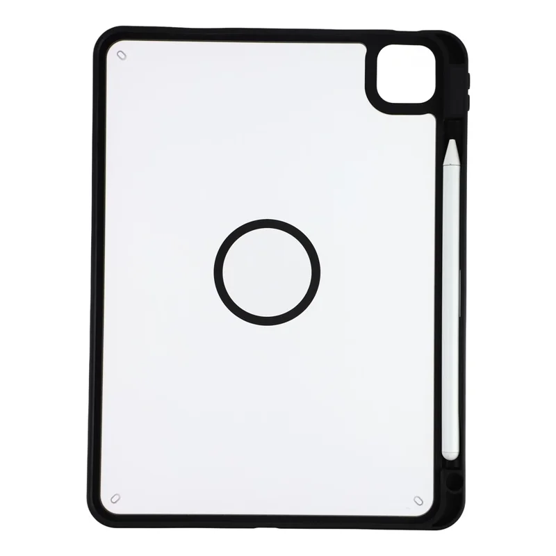 Custodia per Tablet per iPad Pro 11 (2025) / (2024) Copertura Magnetica Opaca con Alloggiamento per Pencil, Guscio Antiurto in TPU + PC - Nero Opaco