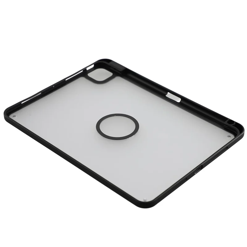 Custodia per Tablet per iPad Pro 11 (2025) / (2024) Copertura Magnetica Opaca con Alloggiamento per Pencil, Guscio Antiurto in TPU + PC - Nero Opaco