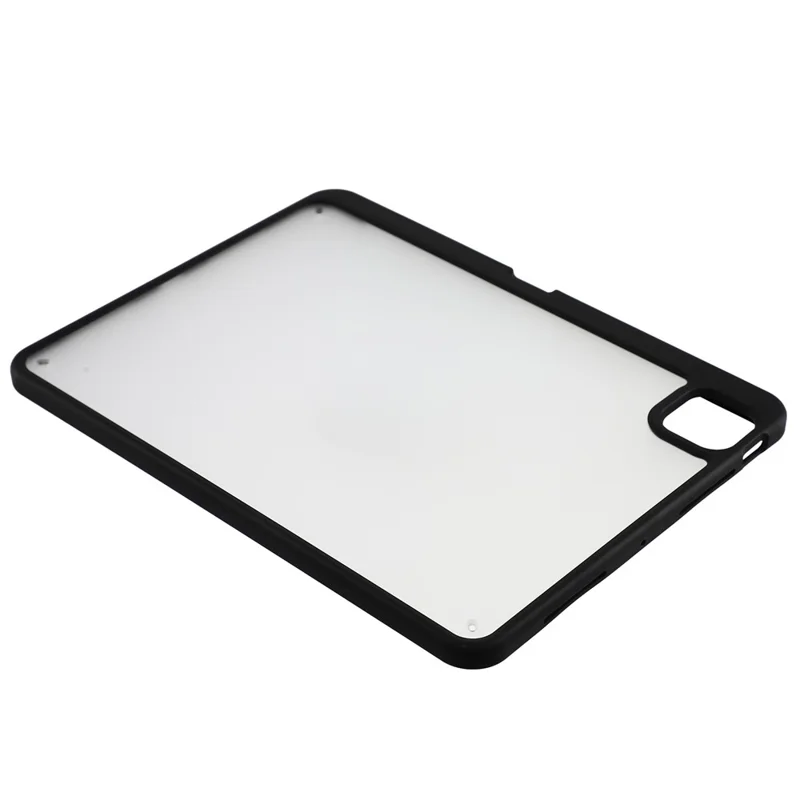 For iPad Pro 11 (2025) / (2024) Case Anti Drop Matte PC + TPU Protective Cover with Pencil Holder - Matte Black