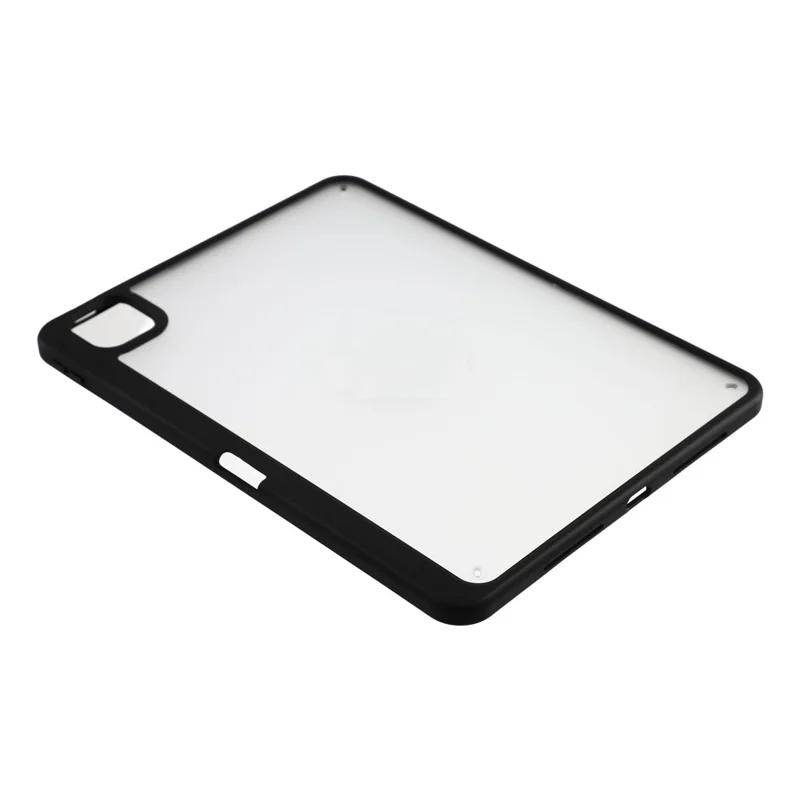 For iPad Pro 11 (2025) / (2024) Case Anti Drop Matte PC + TPU Protective Cover with Pencil Holder - Matte Black