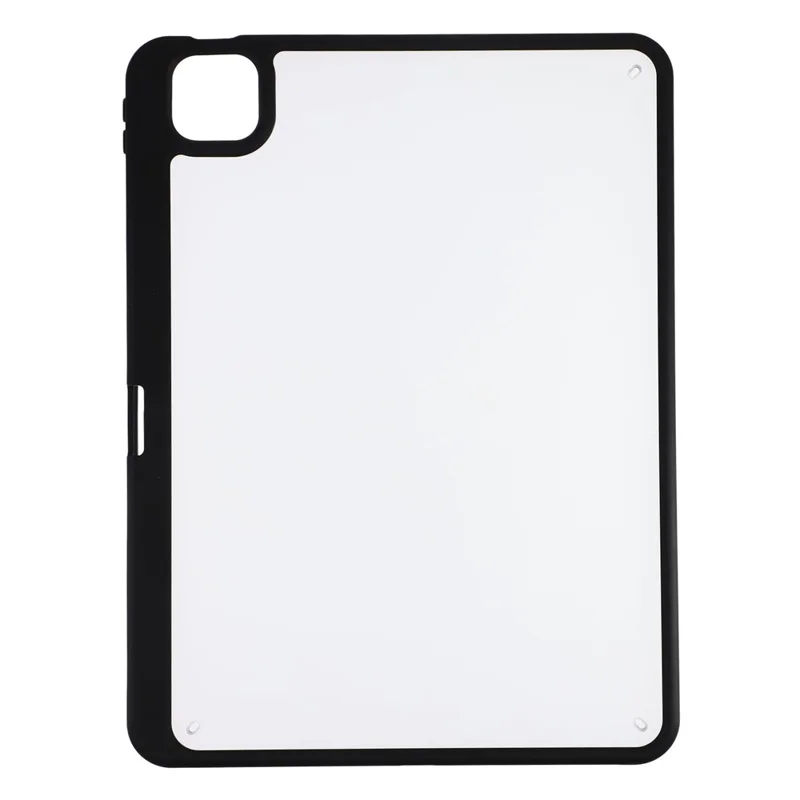 For iPad Pro 13 (2025) / (2024) Case Anti Drop Matte PC + TPU Protective Cover with Pencil Holder - Matte Black