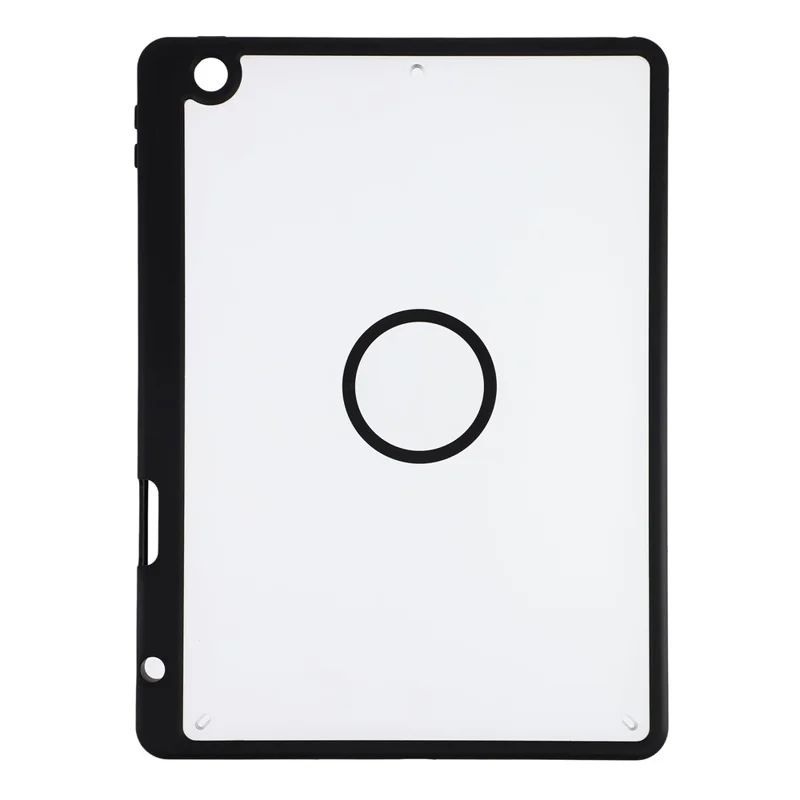 Tabletbeskyttelse til iPad 10,2 (2021) / (2020) / (2019) Matt magnetisk dæksel med blyantopbevaring, stødfast TPU + PC skal - Matt sort