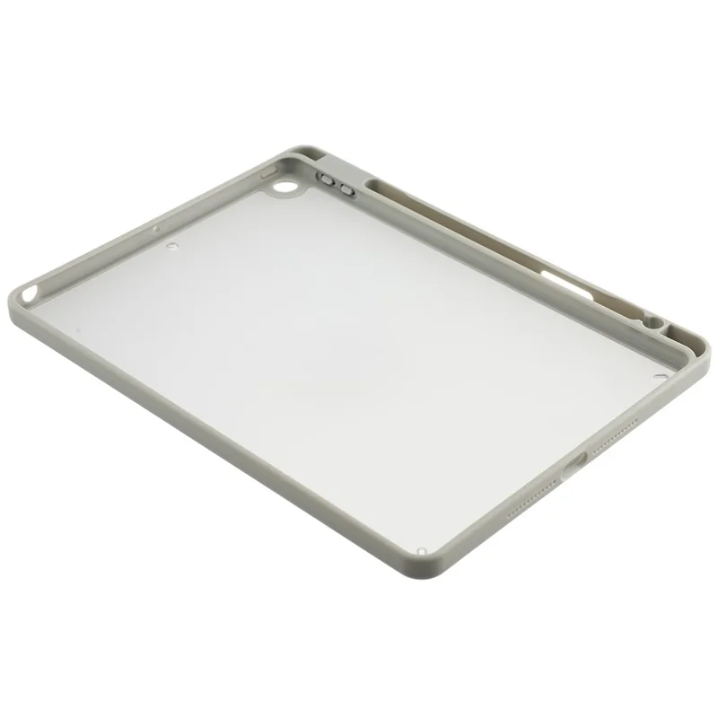 Case for iPad 10.2 (2021) / (2020) / (2019) Anti Drop Matte PC + TPU Protective Cover with Pencil Holder - Matte Grey