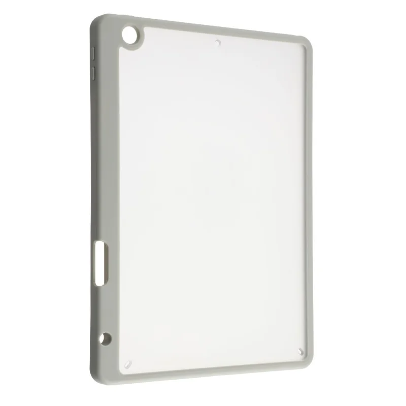 Case for iPad 10.2 (2021) / (2020) / (2019) Anti Drop Matte PC + TPU Protective Cover with Pencil Holder - Matte Grey