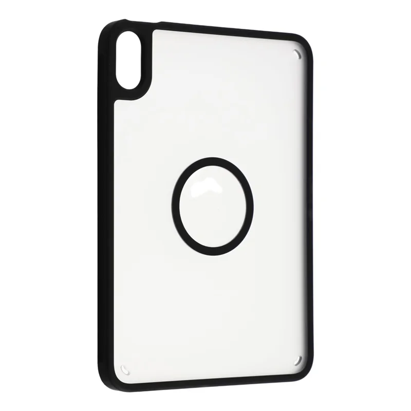 Tablet Case for iPad mini (2024)  /  (2021) Matte Magnetic Cover Shockproof TPU + PC Shell - Matte Black
