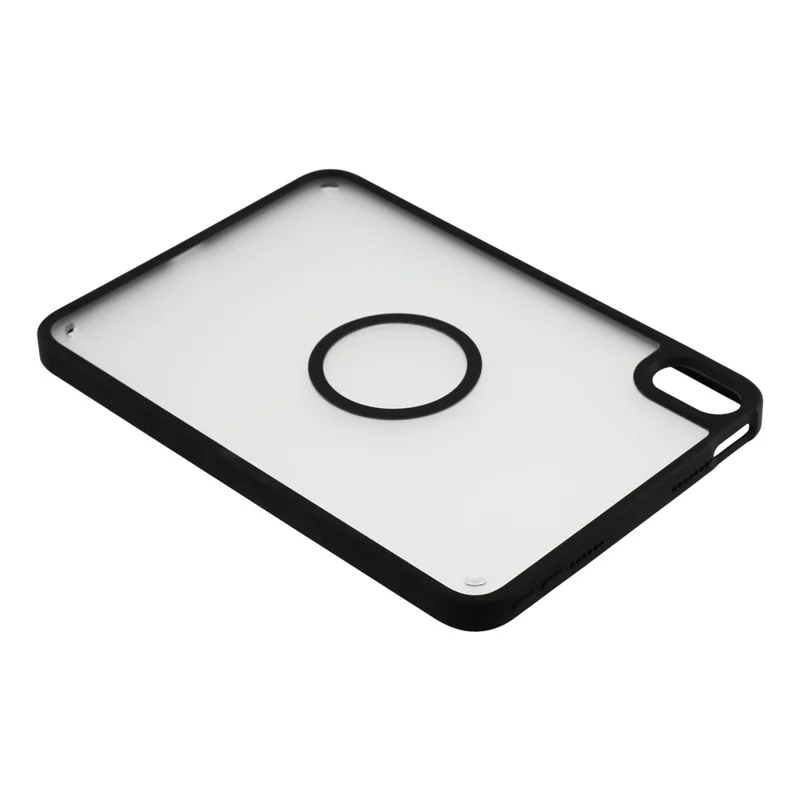 Tablet Case for iPad mini (2024)  /  (2021) Matte Magnetic Cover Shockproof TPU + PC Shell - Matte Black