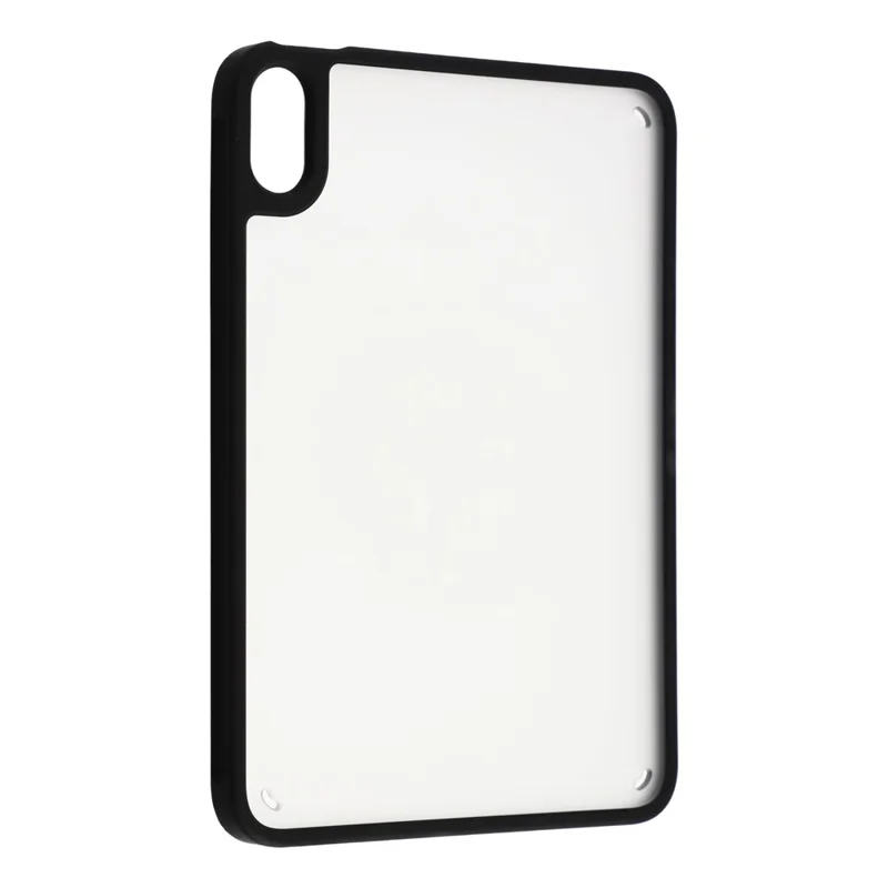 Für iPad mini (2024) / (2021) Tasche Mattes PC + TPU Sturzschutz-Rückseite – Matt Schwarz
