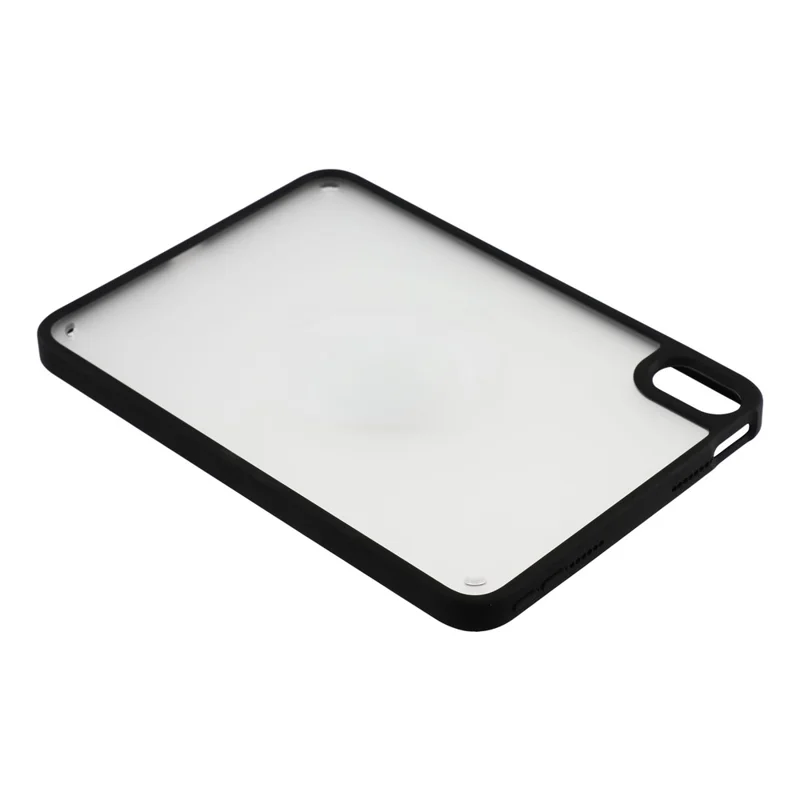 Für iPad mini (2024) / (2021) Tasche Mattes PC + TPU Sturzschutz-Rückseite – Matt Schwarz