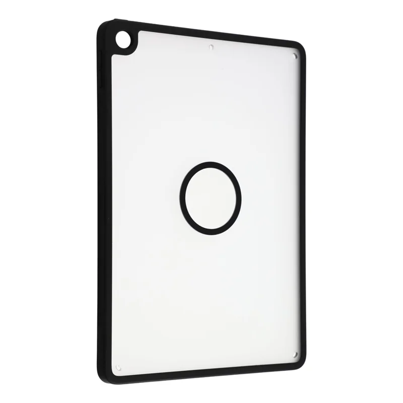 Tablet Case for iPad 10.2 (2021)  /  (2020)  /  (2019) Matte Magnetic Cover Shockproof TPU + PC Shell - Matte Black