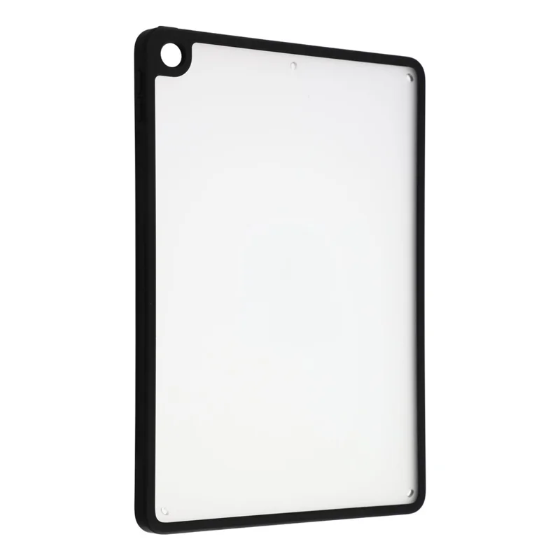 Case for iPad 10.2 (2021) / (2020) / (2019) Matte PC + TPU Drop Protection Back Cover - Matte Black