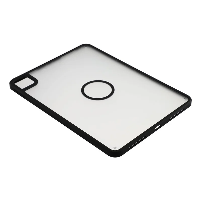 Capa para Tablet para iPad Pro 11 (2022) / (2021) / (2020) / Pro 11 polegadas (2018) com Ranhura para Lápis, Capa Fosca com Capa Anti-choque em TPU + PC - Preto Fosco