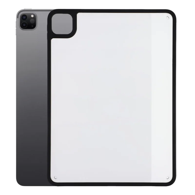 Hülle für iPad Pro 11 (2022) / (2021) / (2020) / (2018) Matt PC + TPU Sturzschutz-Rückseite – Matt Schwarz