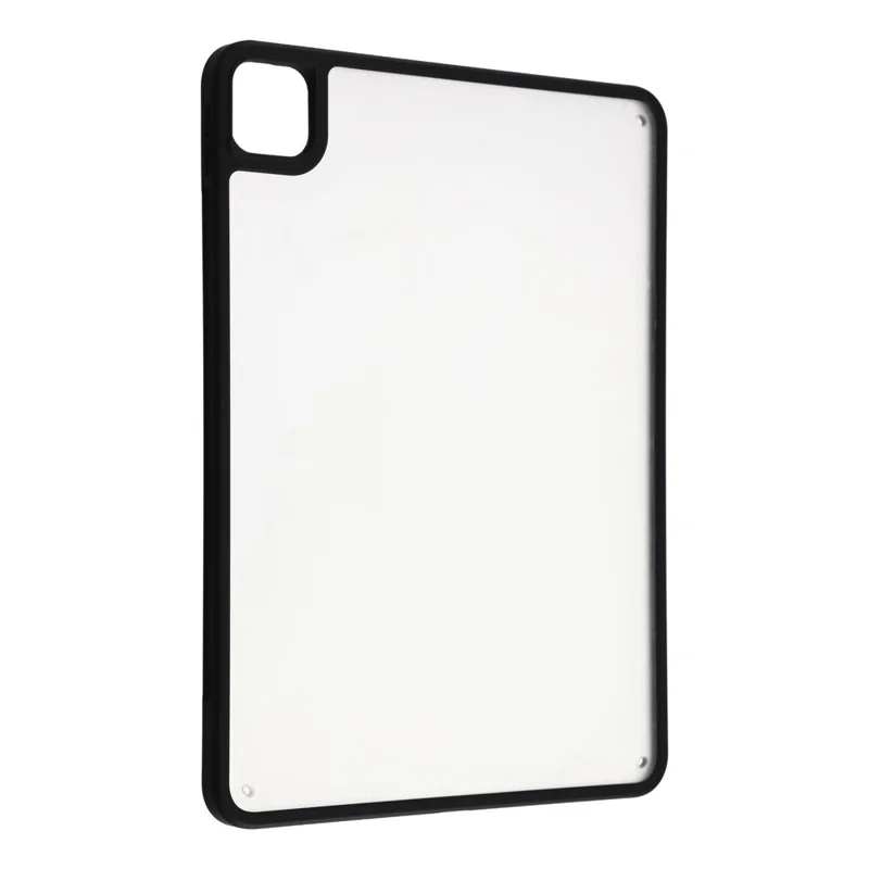 Hülle für iPad Pro 11 (2022) / (2021) / (2020) / (2018) Matt PC + TPU Sturzschutz-Rückseite – Matt Schwarz