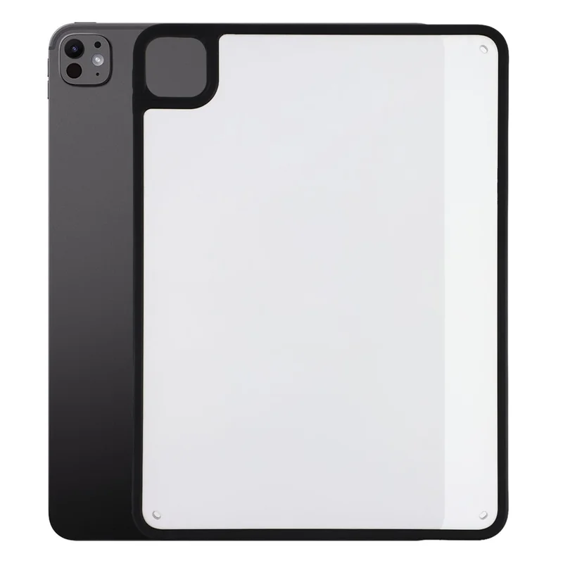 For iPad Pro 13 (2025) / (2024) Case Matte PC + TPU Drop Protection Back Cover - Matte Black