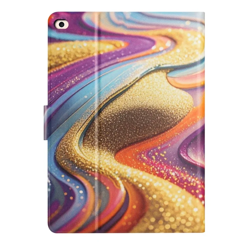 Coque pour tablette iPad Mini / Mini 2 / Mini 3 / Mini 4 / Mini (2019) 7,9 pouces, texture croûte de cuir TPU + cuir synthétique PU doré sable