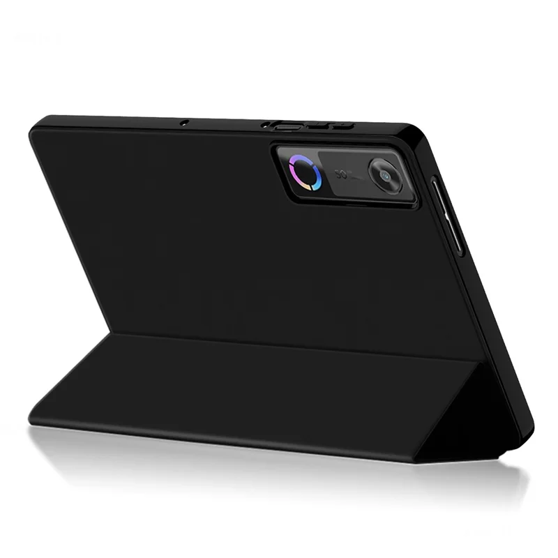 For Lenovo Legion Y700 (Gen 5) Case PU Leather TPU Back Trifold Stand Tablet Cover - Black