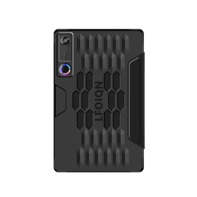 For Lenovo Legion Y700 (Gen 5) Case PU PC Back Trifold Stand Tablet Cover - Black