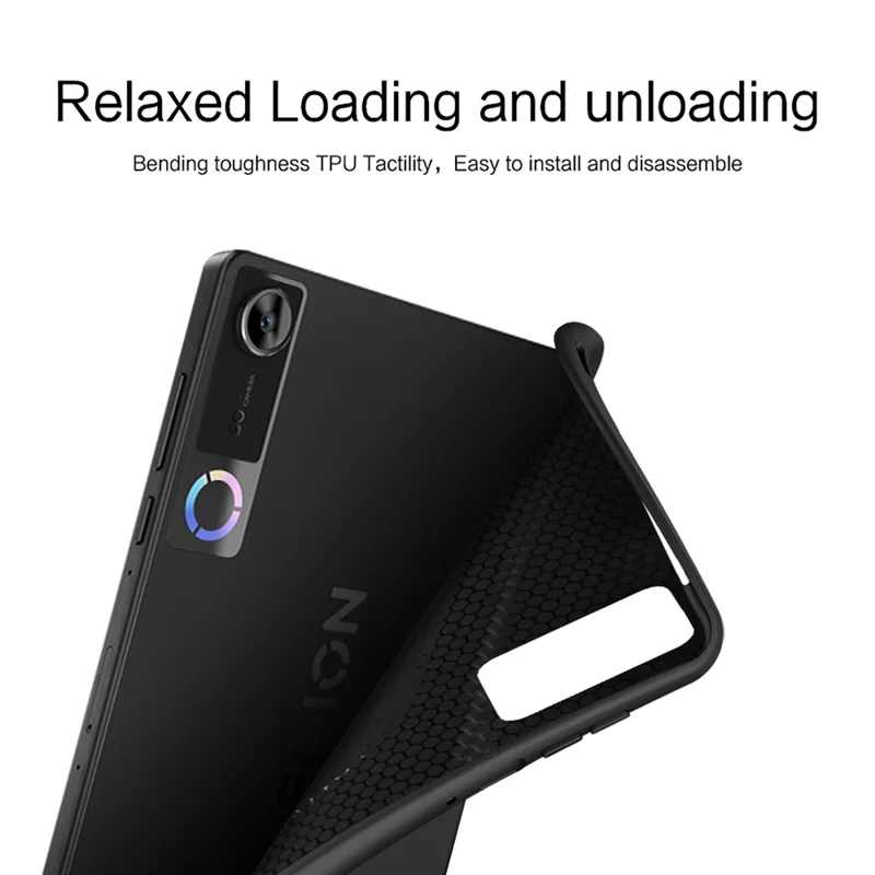 For Lenovo Legion Y700 (Gen 5) Tablet Case Shockproof TPU Protective Cover - Black