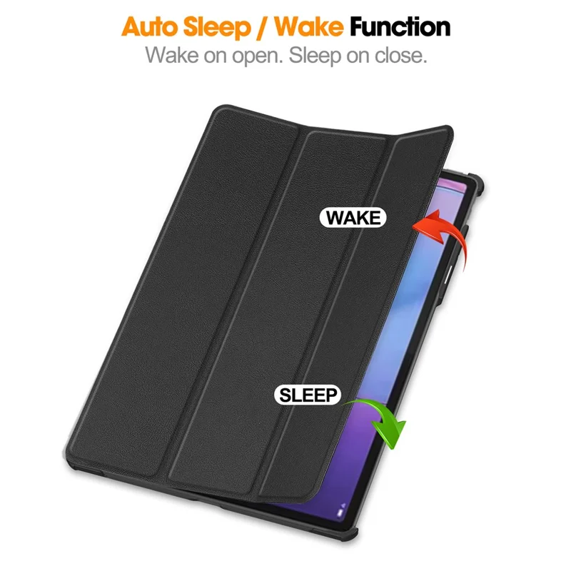 For Lenovo idea Tab Pro Gen2 13 inch Case Anti-Drop Leather Stand Tablet Cover - Black