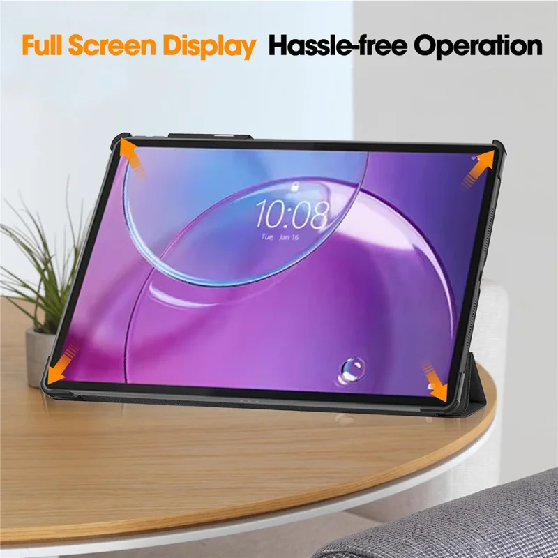 For Lenovo idea Tab Pro Gen2 13 inch Case Anti-Drop Leather Stand Tablet Cover - Black