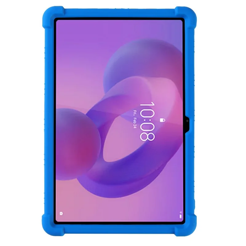 Tablet Case For Lenovo Tab K11 Gen 2  /  Idea Tab Adjustable Kickstand Silicone Tablet Protective Cover - Dark Blue