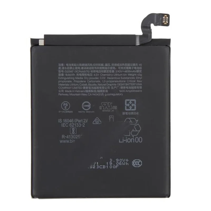 For Google Pixel 10 3.90V 4835mAh Li-Polymer Battery Assembly Part (Without Logo) (Encode: G20M7)