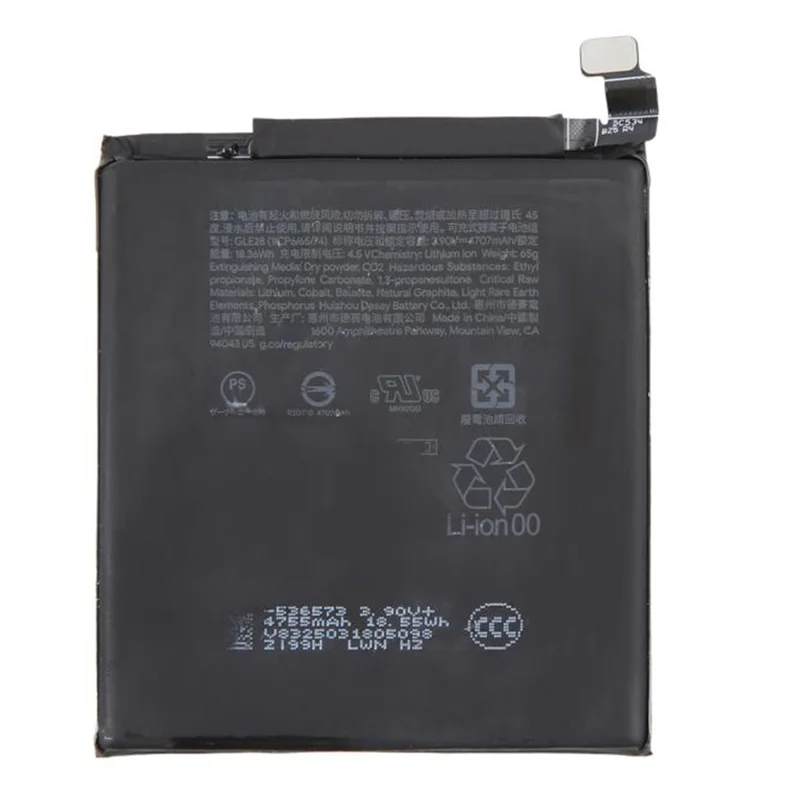 For Google Pixel 10 Pro 3.90V 4707mAh Li-Polymer Battery Assembly Part (Without Logo) (Encode: GLE28)