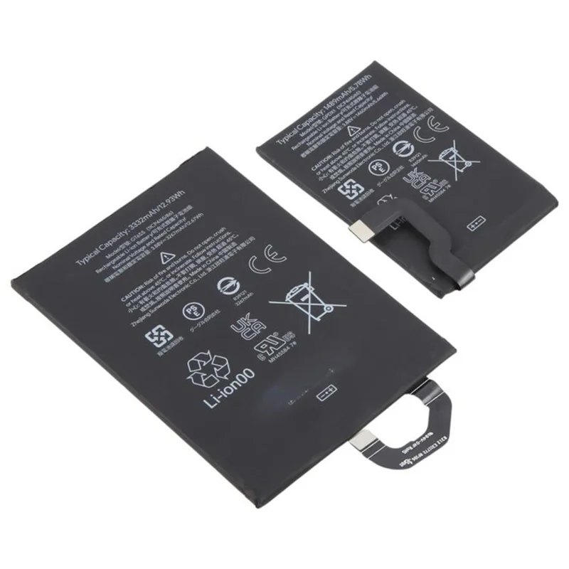 1 Pair For Google Pixel Fold 3.88V 4727mAh Li-Polymer Battery Assembly Part (Without Logo) (Encode: G9FPL GPDX1)