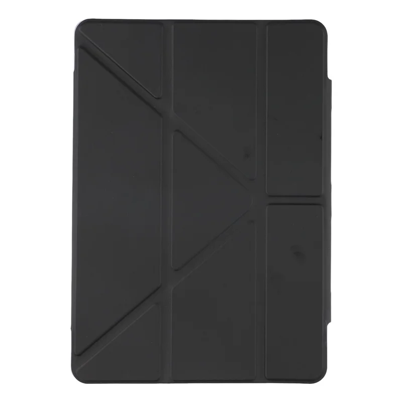 Hülle für iPad 10,2 (2021) / (2020) / (2019) durchsichtige Hartschalenhülle mit Stifthalter, intelligenter Schlaf-/Weck- und Ständer-Funktion, Schutzhülle – Schwarz