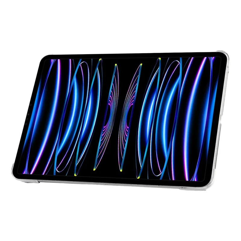 Capa para iPad Pro 11 (2022) / (2021) / (2010) / Pro 11 polegadas (2018) Capa Rígida Transparente com Suporte para Lápis Capa Protetora Inteligente com Função Dormir/Despertar e Suporte - Preto