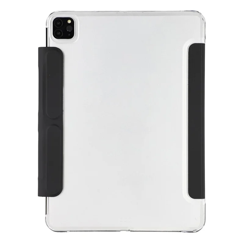 Capa para iPad Pro 11 (2022) / (2021) / (2010) / Pro 11 polegadas (2018) Capa Rígida Transparente com Suporte para Lápis Capa Protetora Inteligente com Função Dormir/Despertar e Suporte - Preto