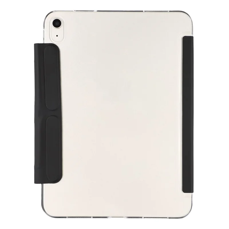 Coque pour iPad (2025) / 10,9 (2022) Coque rigide transparente avec rangement pour crayon, housse intelligente avec fonction veille/réveil, support protecteur - Noir
