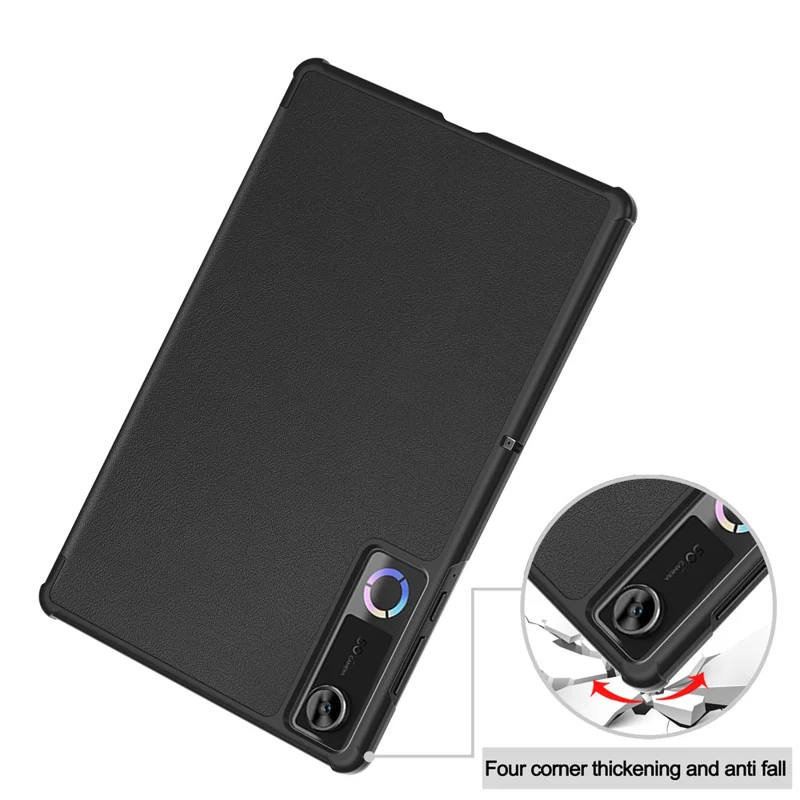 For Lenovo Legion Y700 (Gen 5) Case Anti-Drop Leather Stand Tablet Cover  - Black