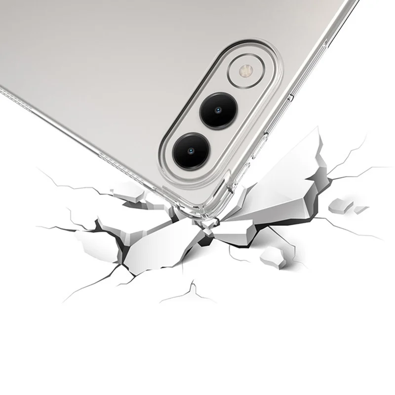 For Lenovo Yoga Tab 11.1 Case Four Corner Shockproof Clear Tablet TPU Cover - Transparent