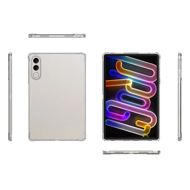 For Lenovo Yoga Tab 11.1 Case Four Corner Shockproof Clear Tablet TPU Cover - Transparent
