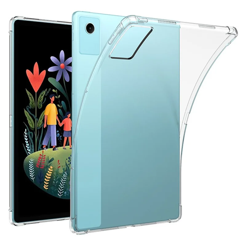 For Lenovo Idea Tab Plus Case Four Corner Shockproof Clear Tablet TPU Cover - Transparent