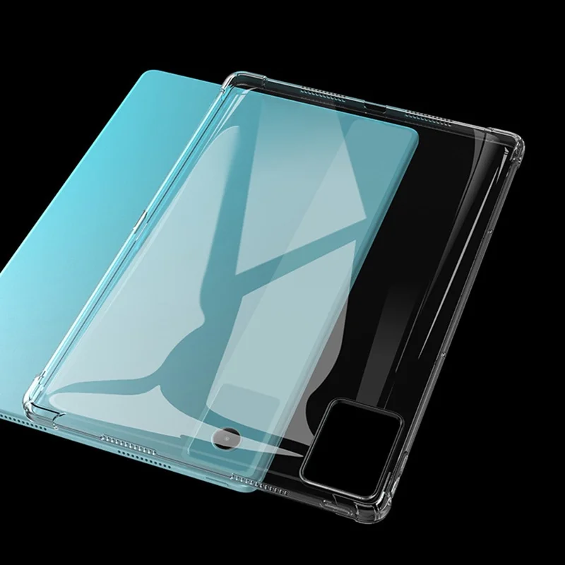 For Lenovo Idea Tab Plus Case Four Corner Shockproof Clear Tablet TPU Cover - Transparent