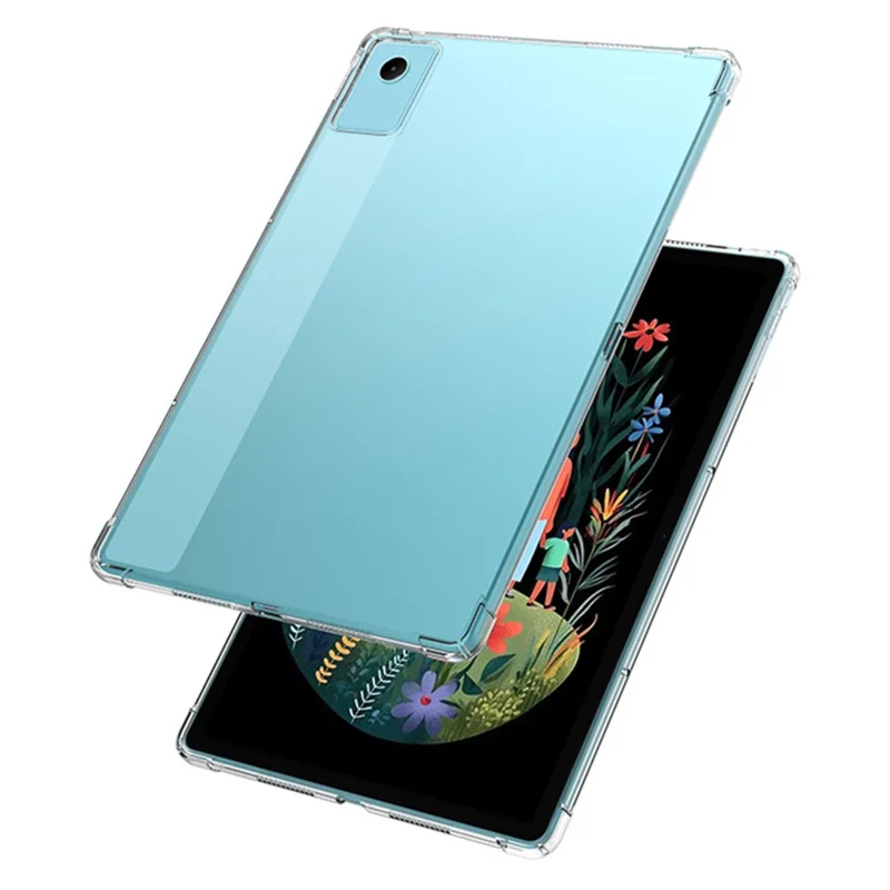 For Lenovo Idea Tab Plus Case Four Corner Shockproof Clear Tablet TPU Cover - Transparent