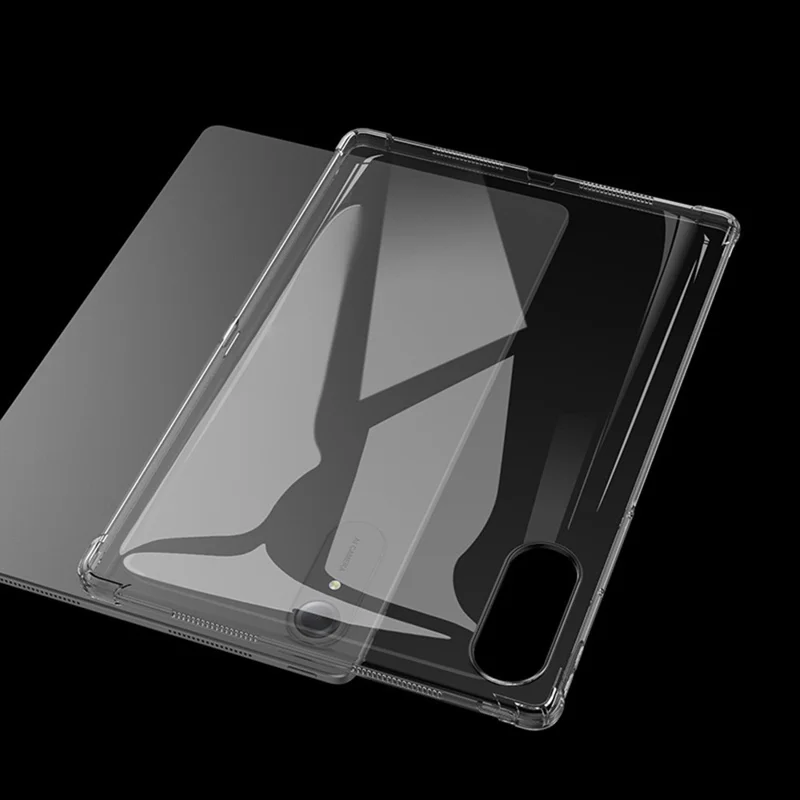 For OnePlus Pad Go 2 Case Four Corner Shockproof Clear Tablet TPU Cover - Transparent