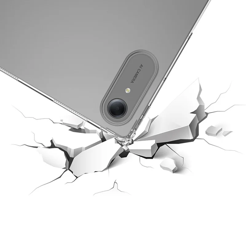 For OnePlus Pad Go 2 Case Four Corner Shockproof Clear Tablet TPU Cover - Transparent