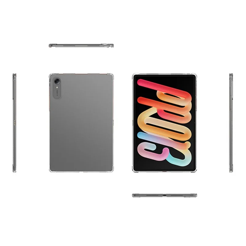 For OnePlus Pad Go 2 Case Four Corner Shockproof Clear Tablet TPU Cover - Transparent