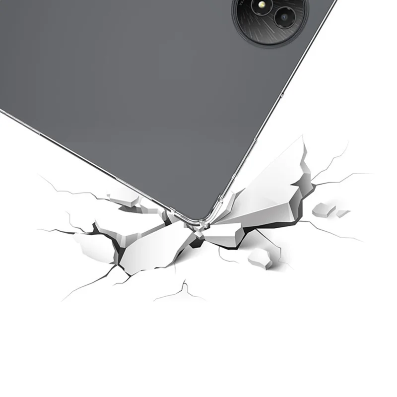 For TCL NxtPaper 11 Gen 2 Case Four Corner Shockproof Clear Tablet TPU Cover - Transparent