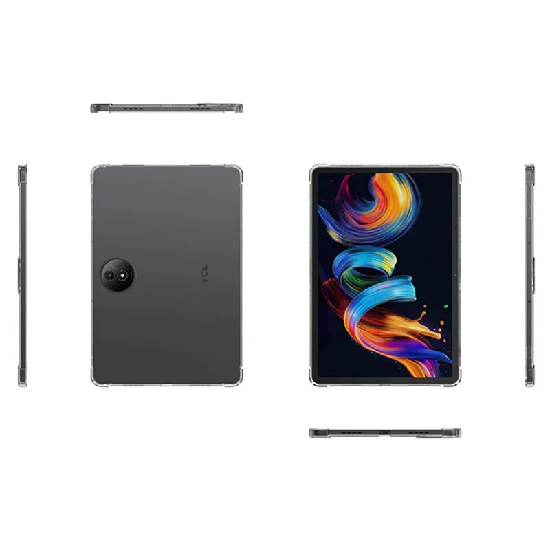 For TCL NxtPaper 11 Gen 2 Case Four Corner Shockproof Clear Tablet TPU Cover - Transparent