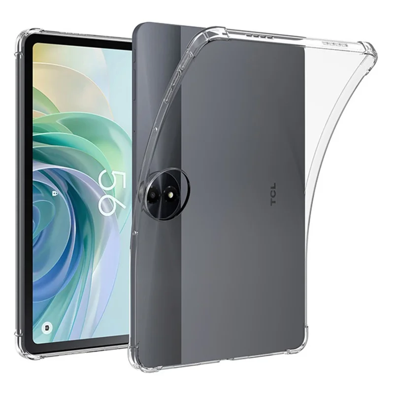 For TCL NxtPaper 11 Plus Case Four Corner Shockproof Clear Tablet TPU Cover - Transparent