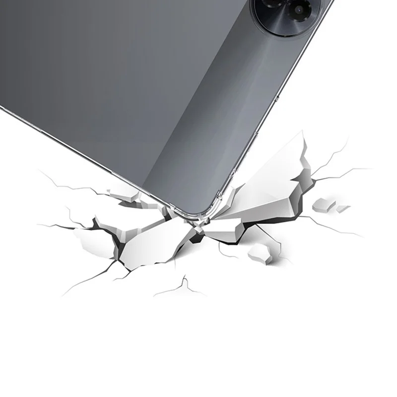 For TCL NxtPaper 11 Plus Case Four Corner Shockproof Clear Tablet TPU Cover - Transparent