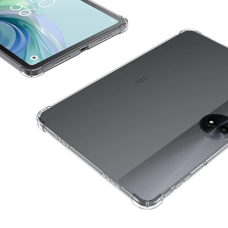 For TCL NxtPaper 11 Plus Case Four Corner Shockproof Clear Tablet TPU Cover - Transparent