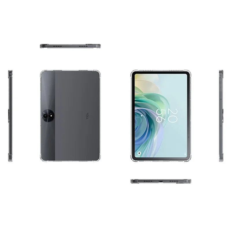 For TCL NxtPaper 11 Plus Case Four Corner Shockproof Clear Tablet TPU Cover - Transparent